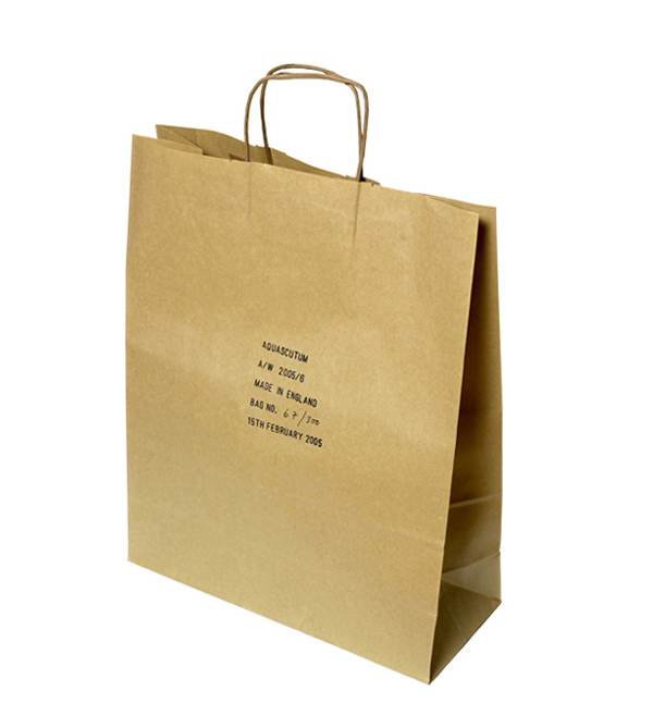 aquscutumn paper bag